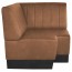 Corner Booth Seating Ribbed Back