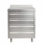 CR988 Vogue 4 Drawer Workstation Stainless Steel - 700x600x900mm