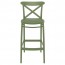 Cross Back Outdoor Bar Stool 75cm