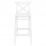 Cross Back Outdoor Bar Stool 75cm