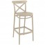 Cross Back Outdoor Bar Stool