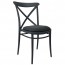 Cross Back Outdoor Chair Upholstered