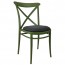 Cross Back Outdoor Chair Upholstered