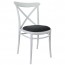 Cross Back Outdoor Chair Upholstered
