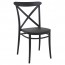 Cross Back Outdoor Dining Chair Stackable