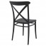 Cross Back Outdoor Dining Chair Stackable