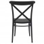 Cross Back Outdoor Dining Chair Stackable