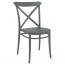 Cross Back Outdoor Dining Chair Stackable