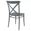 Cross Back Outdoor Dining Chair Stackable