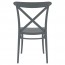 Cross Back Outdoor Dining Chair Stackable