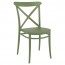 Cross Back Outdoor Dining Chair Stackable