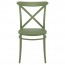 Cross Back Outdoor Dining Chair Stackable