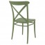 Cross Back Outdoor Dining Chair Stackable