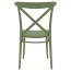 Cross Back Outdoor Dining Chair Stackable