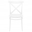 Cross Back Outdoor Dining Chair Stackable