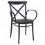 Cross Back Outdoor XL Arm Chair Stackable