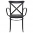 Cross Back Outdoor XL Arm Chair Stackable