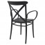 Cross Back Outdoor XL Arm Chair Stackable