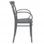 Cross Back Outdoor XL Arm Chair Stackable