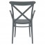 Cross Back Outdoor XL Arm Chair Stackable