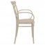 Cross Back Outdoor XL Arm Chair Stackable