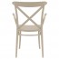 Cross Back Outdoor XL Arm Chair Stackable