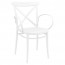 Cross Back Outdoor XL Arm Chair Stackable