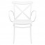 Cross Back Outdoor XL Arm Chair Stackable