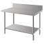 DA337 Vogue Premium 304 Stainless Steel Table with Upstand - 600x600x900mm