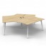 Deluxe Eternity 3 Person 120 Degree Workstation