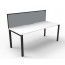 Deluxe Rapid Infinity 1 Person Single Sided Profile Leg Workstation With Screen D-IPLSWS1P1275 NW/BL-1200
