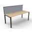 Deluxe Rapid Infinity 1 Person Single Sided Profile Leg Workstation With Screen D-IPLSWS1P1275 NO/BL-1200
