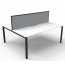 Deluxe Rapid Infinity 2 Person Back to Back Profile Leg Workstation With Screen D-IPLDWS2P1275 NW/BL-1200