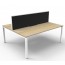 Deluxe Rapid Infinity 2 Person Back to Back Profile Leg Workstation With Screen D-IPLDWS2P1275 NO/WS-1200
