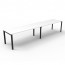 Deluxe Rapid Infinity 2 Person Single Sided Profile Leg Workstation No Screen D-IPLS2P1275 NW/BL-2400