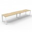 Deluxe Rapid Infinity 2 Person Single Sided Profile Leg Workstation No Screen D-IPLS2P1275 NO/WS-2400