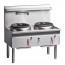 DT552-P Cobra CW2H-CC Gas Waterless Wok 600mm - 2 Hole Chimney Burner - LPG / Propane