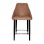 Elda Counter Stool Black Steel Legs 66cm