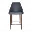 Elda Counter Stool Light Walnut Steel Legs 66cm