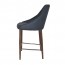 Elda Counter Stool Light Walnut Steel Legs 66cm