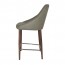 Elda Counter Stool Light Walnut Steel Legs 66cm