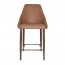 Elda Counter Stool Light Walnut Steel Legs 66cm