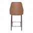 Elda Counter Stool Light Walnut Steel Legs 66cm