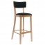 Elkie Fully Upholstered Bentwood Bar Stool BST-9449/1