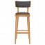 Elkie Fully Upholstered Bentwood Bar Stool BST-9449/1