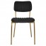 Elvira Brass Frame Upholstered Dining Chair