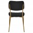Elvira Brass Frame Upholstered Dining Chair
