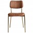 Elvira Brass Frame Upholstered Dining Chair