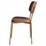 Elvira Brass Frame Upholstered Dining Chair