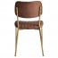 Elvira Brass Frame Upholstered Dining Chair